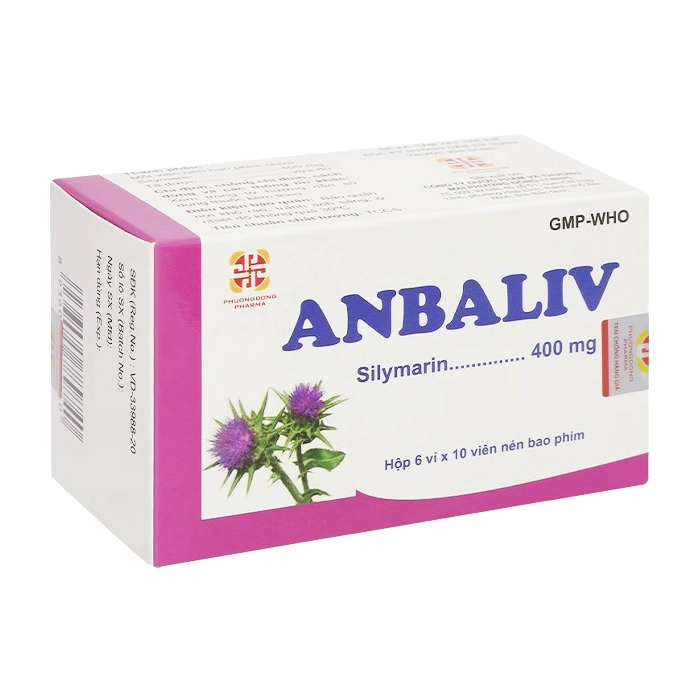 Anbaliv 400mg Phương Đông 6 vỉ x 10 viên