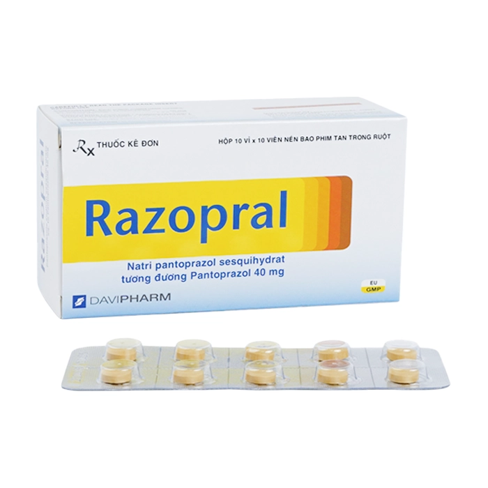 Razopral 40mg Davipharm 10 vỉ x 10 viên